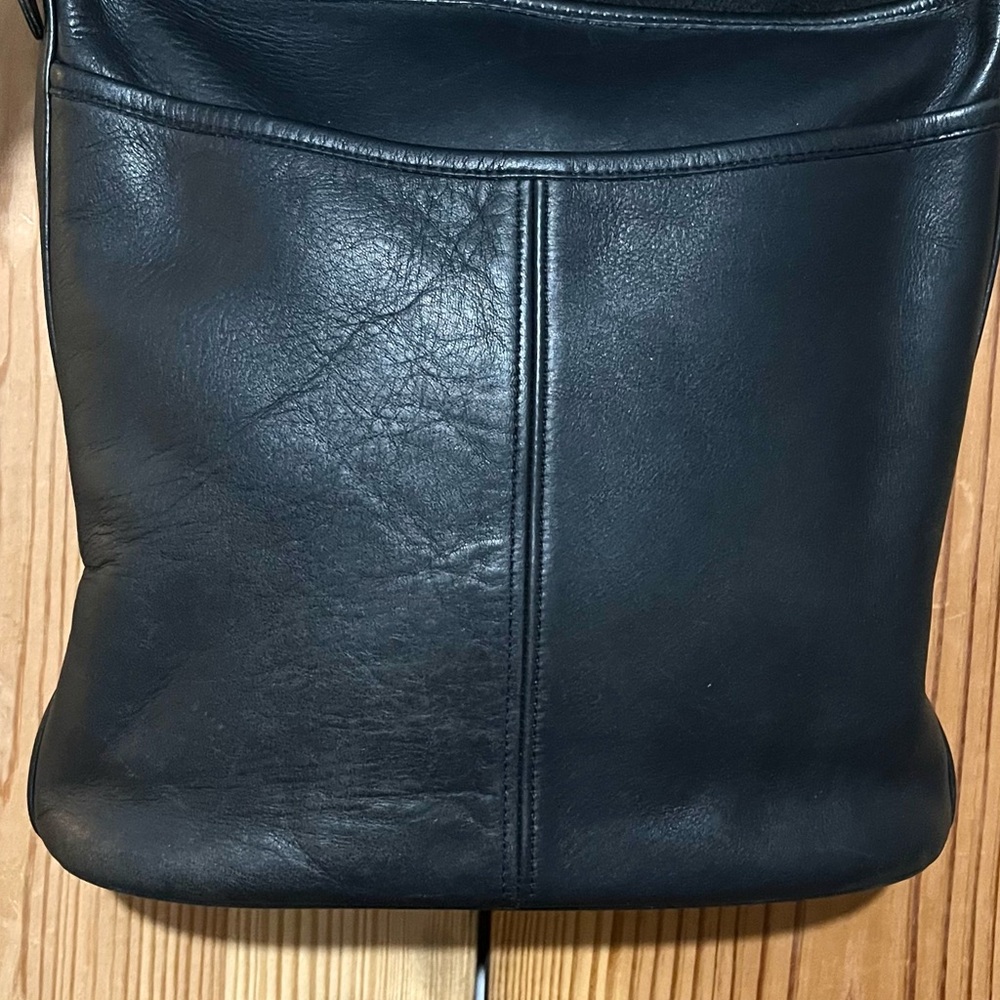 VTG Coach Black Whitney Handbag Crossbody Purse Shoulder Bag 4115 Hobo - Picture 12 of 15